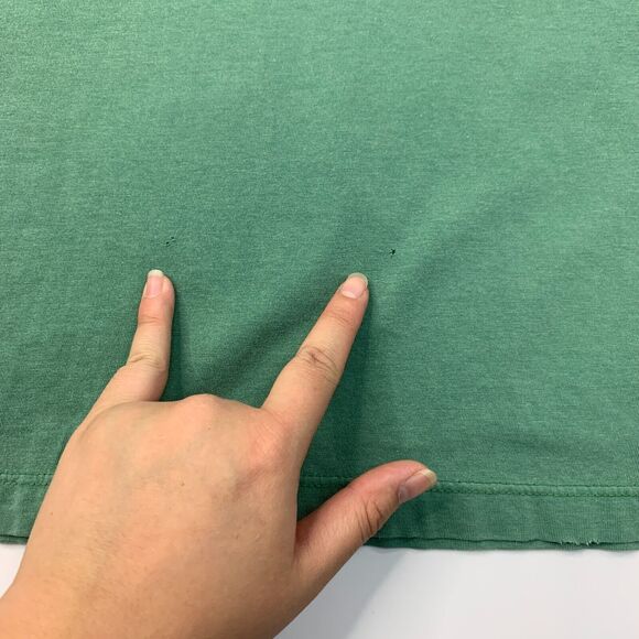 Replay Basic T Shirt Mens L Large Green Sanforized Cotton Union Made In USA Tee - Picture 7 of 16